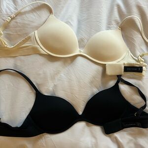 PEPPER Black and Cream Bras